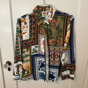 Farm rio button down shirt - small